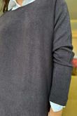 Made in Italy Conrad Body Skim Knit Jumper Coffee Bean 